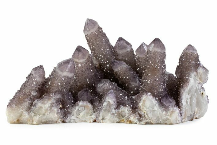 Sparkling Smoky Amethyst Cactus Crystal Cluster - South Africa #373460